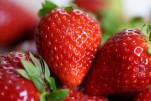 strawberries, fruit, food