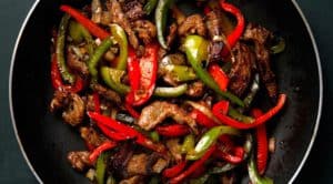 Southwestern Steak and peppers