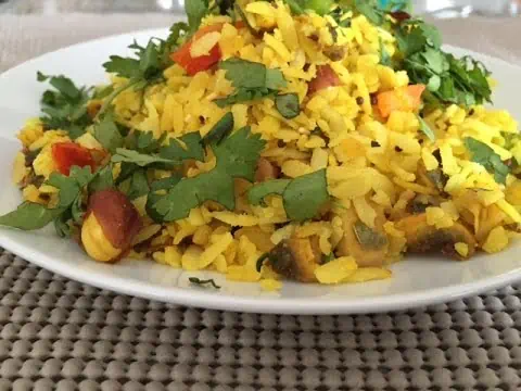 vegetable poha