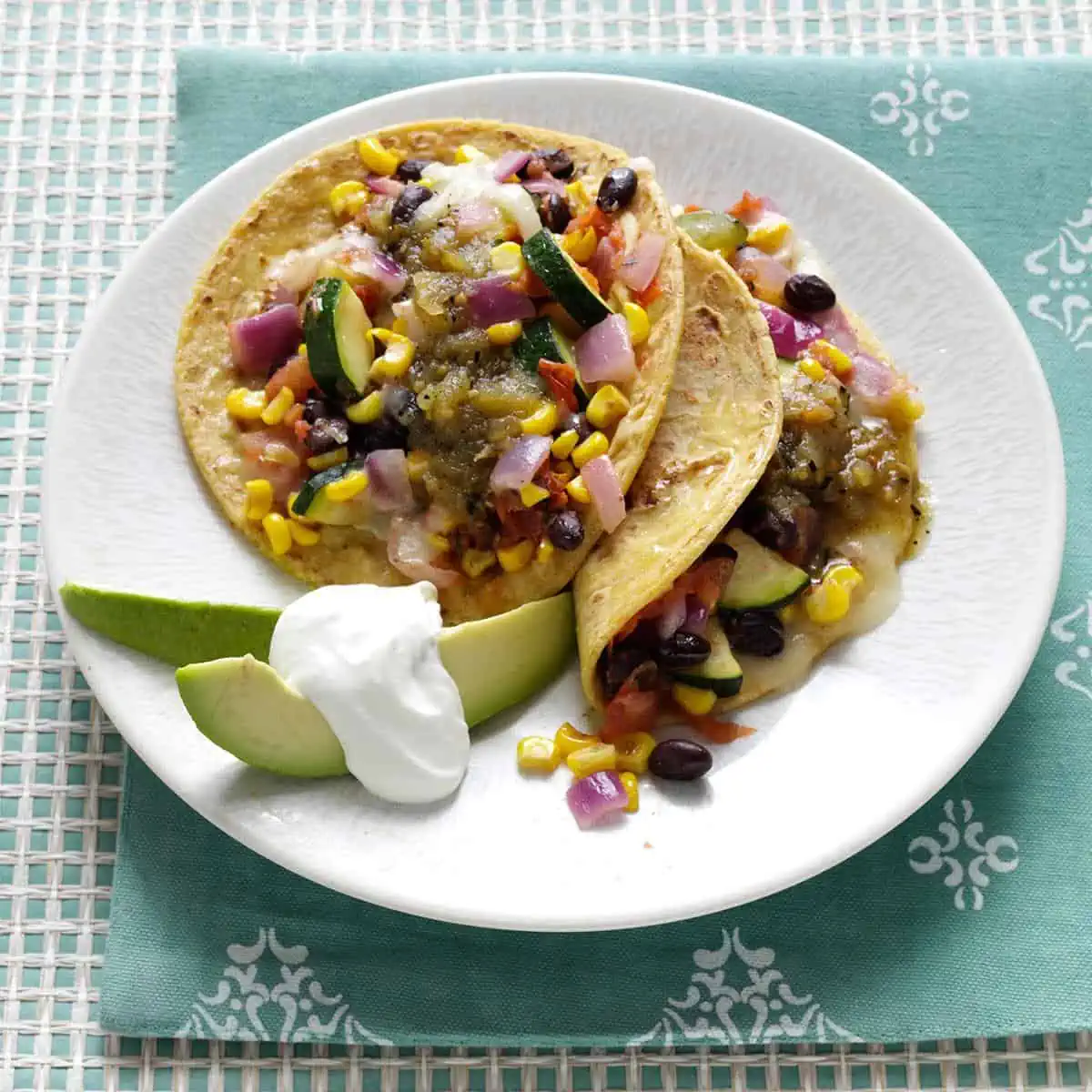 vegetarian bean tacos